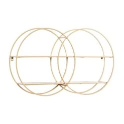 CosmoLiving By Cosmopolitan Gold Metal Contemporary Wall Shelf, 18" X 30" X 6" 13 CosmoLiving By Cosmopolitan Gold Metal Contemporary Wall Shelf, 18" X 30" X 6" -Michaels Decor Sale D502376S 2