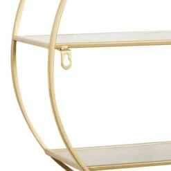 CosmoLiving By Cosmopolitan Gold Metal Contemporary Wall Shelf, 18" X 30" X 6" 17 CosmoLiving By Cosmopolitan Gold Metal Contemporary Wall Shelf, 18" X 30" X 6" -Michaels Decor Sale D502376S 6