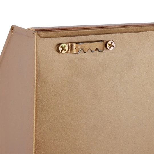 Brown Metal Industrial Wall Shelf, 22" X 16" X 5" 7 Brown Metal Industrial Wall Shelf, 22" X 16" X 5" - Image 5