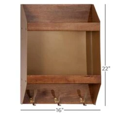 Brown Metal Industrial Wall Shelf, 22" X 16" X 5" 14 Brown Metal Industrial Wall Shelf, 22" X 16" X 5" -Michaels Decor Sale D502381S 5