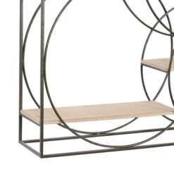 Gray Metal Contemporary Wall Shelf, 32" X 32" X 7" 14 Gray Metal Contemporary Wall Shelf, 32" X 32" X 7" -Michaels Decor Sale D502398S 3