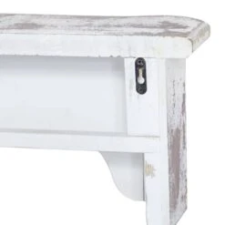 White Wood Vintage Wall Shelf, 9" X 36" X 6" 18 White Wood Vintage Wall Shelf, 9" X 36" X 6" -Michaels Decor Sale D502399S 6