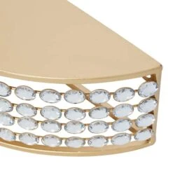 Set Of 2 Gold Metal Contemporary Wall Shelves 28", 24" -Michaels Decor Sale D502401S 3