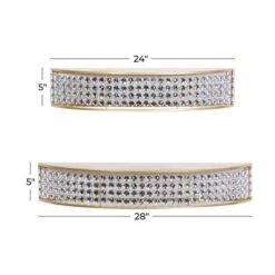 Set Of 2 Gold Metal Contemporary Wall Shelves 28", 24" -Michaels Decor Sale D502401S 7