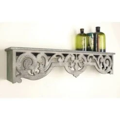 White Wood Farmhouse Wall Shelf, 10" X 48" X 8" -Michaels Decor Sale D502413S 8