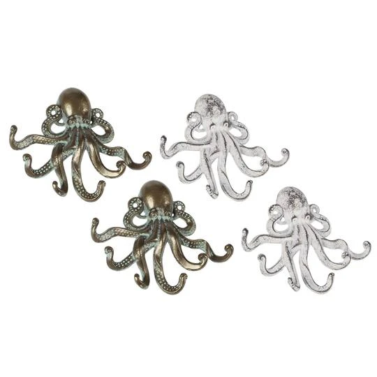 Set Of 2 Bronze Metal Coastal Wall Hook, 8" X 7" 12 Set Of 2 Bronze Metal Coastal Wall Hook, 8" X 7" - Image 10