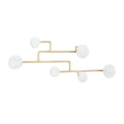 Gold Wood Glam Wall Hook, 7" X 24" X 2" -Michaels Decor Sale D502466S 2