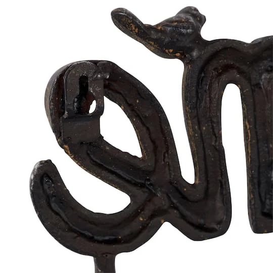 Black Metal Industrial Wall Hook, 11" X 12" X 2" 7 Black Metal Industrial Wall Hook, 11" X 12" X 2" - Image 5