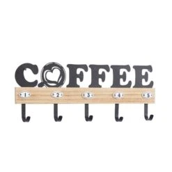 Brown Porcelain Farmhouse Wall Hook, 9" X 24" X 2" 13 Brown Porcelain Farmhouse Wall Hook, 9" X 24" X 2" -Michaels Decor Sale D502493S 2