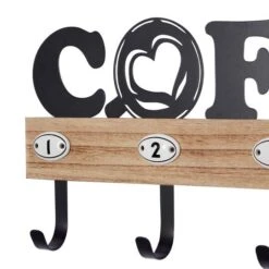 Brown Porcelain Farmhouse Wall Hook, 9" X 24" X 2" 14 Brown Porcelain Farmhouse Wall Hook, 9" X 24" X 2" -Michaels Decor Sale D502493S 3