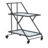Black Iron Industrial Bar Cart, 32" X 25" X 18" 1 Black Iron Industrial Bar Cart, 32" X 25" X 18" -Michaels Decor Sale D502505S 1