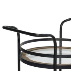 Brown Wood Industrial Bar Cart 35" X 21" X 16" 15 Brown Wood Industrial Bar Cart 35" X 21" X 16" -Michaels Decor Sale D502508S 5