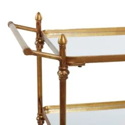 Brass Iron Bar Cart, 33" X 35" X 18" 15 Brass Iron Bar Cart, 33" X 35" X 18" -Michaels Decor Sale D502523S 5