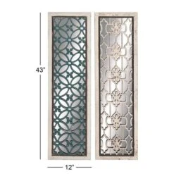 Set Of 2 White Wood Glam Wall Decor, 12" X 43" 22 Set Of 2 White Wood Glam Wall Decor, 12" X 43" -Michaels Decor Sale D502537S 9