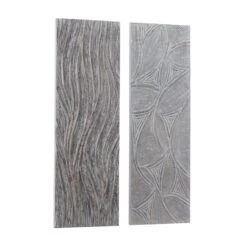 Set Of 2 Grey Wood Modern Abstract Wall Decor, 16" X 48" -Michaels Decor Sale D502539S 2