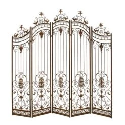Brown Metal Eclectic Room Divider Screen, 80 " X 80 " X 1 " -Michaels Decor Sale D502601S 1 1