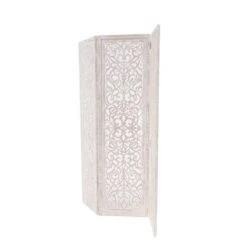 White Mango Wood Farmhouse Room Divider Screen, 69 " X 60 " X 1 " -Michaels Decor Sale D502611S 4