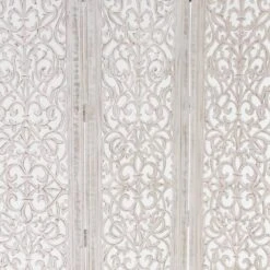 White Mango Wood Farmhouse Room Divider Screen, 69 " X 60 " X 1 " -Michaels Decor Sale D502611S 5