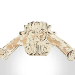 Cream Vintage Wood Wall Mirror, 39" X 25" 16 Cream Vintage Wood Wall Mirror, 39" X 25" -Michaels Decor Sale D502631S 4