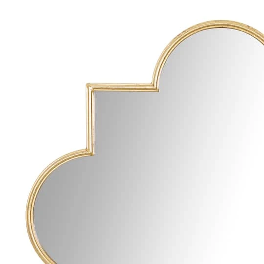 Gold Metal Contemporary Mirror, 34" X 1" X 34" 6 Gold Metal Contemporary Mirror, 34" X 1" X 34" - Image 4