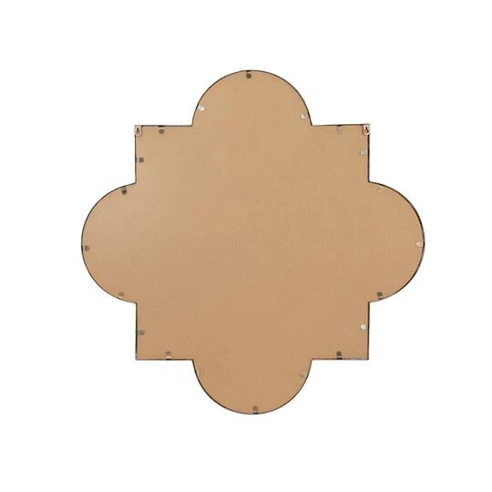 Gold Metal Contemporary Mirror, 34" X 1" X 34" 8 Gold Metal Contemporary Mirror, 34" X 1" X 34" - Image 6