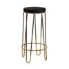Gold Metal Contemporary Bar Stool 31" X 17" X 17" 1 Gold Metal Contemporary Bar Stool 31" X 17" X 17" -Michaels Decor Sale D503734S 1
