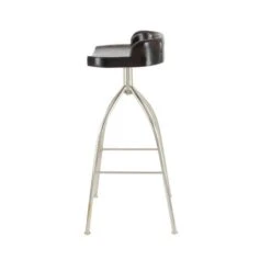 Brown Iron And Wood Contemporary Bar Stool, 33" X 16" X 12" -Michaels Decor Sale D503737S 4