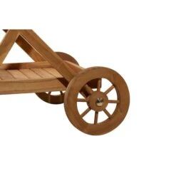 Brown Teak Wood Traditional Outdoor Rolling Serving Cart, 32" X 32" X 21" 20 Brown Teak Wood Traditional Outdoor Rolling Serving Cart, 32" X 32" X 21" -Michaels Decor Sale D503738S 7