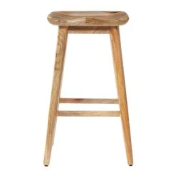 Brown Wood Contemporary Stool, 30" X 17" X 14" -Michaels Decor Sale D503742S 3