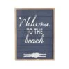 Coastal Blue Wood Welcome To The Beach Sign, 20" X 15" X 2" -Michaels Decor Sale D503905S 1