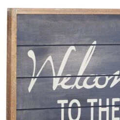 Coastal Blue Wood Welcome To The Beach Sign, 20" X 15" X 2" -Michaels Decor Sale D503905S 4
