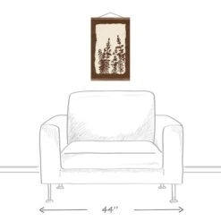 Brown Floral Silhouette 12" X 18" Teak Hanging Canvas -Michaels Decor Sale D505614S 3