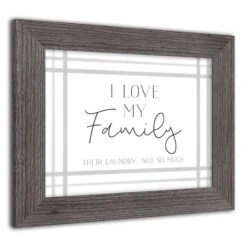 Love Family 14" X 11" Western Gray Framed Print -Michaels Decor Sale D505655S 2