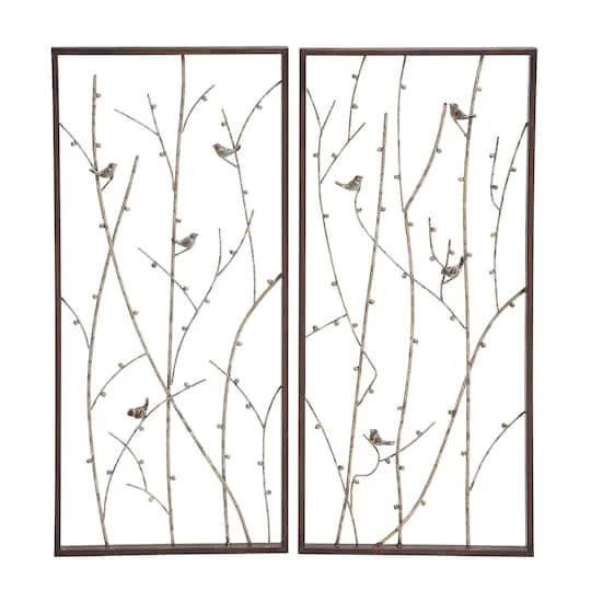 Set Of 2 Black Metal Farmhouse Wall Decor, 14" X 32" 4 Set Of 2 Black Metal Farmhouse Wall Decor, 14" X 32" - Image 2