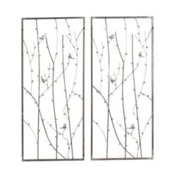 Set Of 2 Black Metal Farmhouse Wall Decor, 14" X 32" 12 Set Of 2 Black Metal Farmhouse Wall Decor, 14" X 32" -Michaels Decor Sale D506341S 2