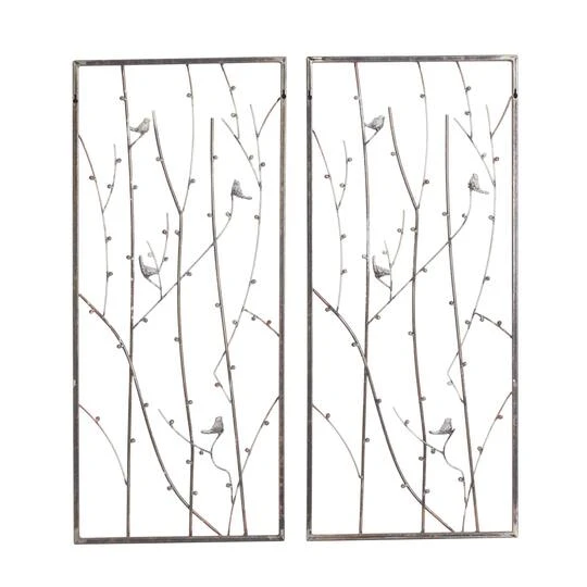 Set Of 2 Black Metal Farmhouse Wall Decor, 14" X 32" 5 Set Of 2 Black Metal Farmhouse Wall Decor, 14" X 32" - Image 3