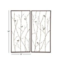 Set Of 2 Black Metal Farmhouse Wall Decor, 14" X 32" 16 Set Of 2 Black Metal Farmhouse Wall Decor, 14" X 32" -Michaels Decor Sale D506341S 6