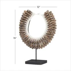 Brown Cotton Eclectic Sculpture, 15" X 12" X 6" -Michaels Decor Sale D506361S 6