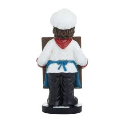 13" Polystone Chef With Black Chalkboard Sign -Michaels Decor Sale D506421S 6