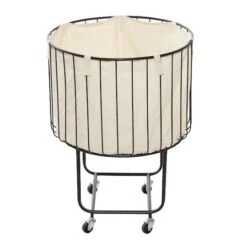 Black Contemporary Metal Storage Cart, 26" X 19" 12 Black Contemporary Metal Storage Cart, 26" X 19" -Michaels Decor Sale D506530S 2