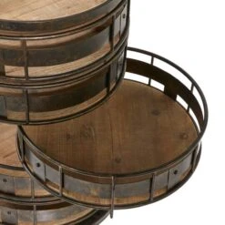 Brown Metal Farmhouse Storage Cart, 28" X 17" X 17" -Michaels Decor Sale D506531S 4