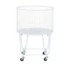 24" White Iron French Country Storage Cart 2 24" White Iron French Country Storage Cart -Michaels Decor Sale D506532S 1