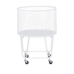 24" White Iron French Country Storage Cart -Michaels Decor Sale D506532S 5