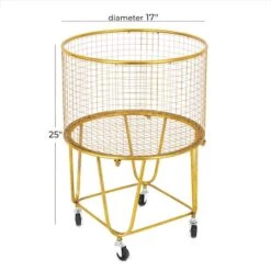 24" Gold Iron Glam Storage Cart 18 24" Gold Iron Glam Storage Cart -Michaels Decor Sale D506533S 7