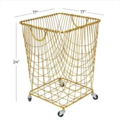 Gold Iron Glam Storage Cart, 24" X 16" X 17" -Michaels Decor Sale D506536S 6