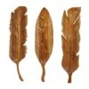 Set Of 3 Brown Teak Wood Rustic Wall Decor 7", 27" 1 Set Of 3 Brown Teak Wood Rustic Wall Decor 7", 27" -Michaels Decor Sale D506546S 1