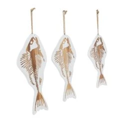Set Of 3 White Wood Coastal Fish Wall Decor, 22", 26", 30" -Michaels Decor Sale D507755S 2