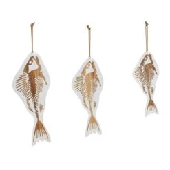 Set Of 3 White Wood Coastal Fish Wall Decor, 22", 26", 30" -Michaels Decor Sale D507755S 6