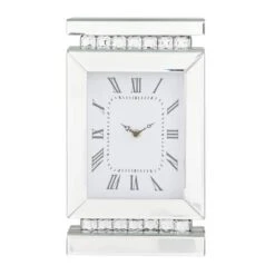 Silver MDF Glam Clock, 14" X 8" X 3" -Michaels Decor Sale D508191S 2