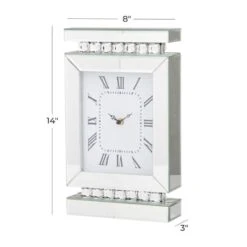 Silver MDF Glam Clock, 14" X 8" X 3" -Michaels Decor Sale D508191S 6